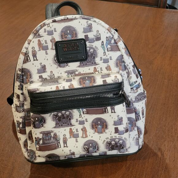 Loungefly Star Wars Mos Eisley Cantina Mini Backpack New, no tags - Picture 2 of 10